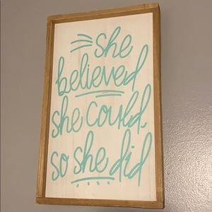 Very cute wooden diy board